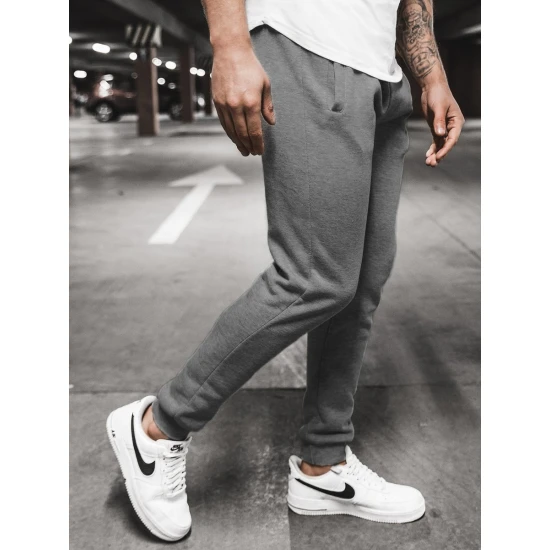 Vīriešu tumši pelēkas ikdienas bikses Resol JS/XW01/1