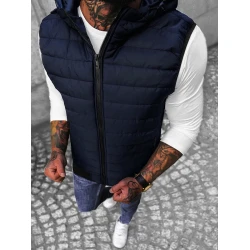 Vīriešu tumši zila veste Minel