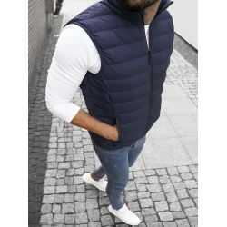 Vīriešu veste tumši zilā krāsā Mira