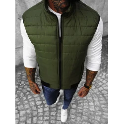 Stepēta vīriešu haki krāsas veste Lider