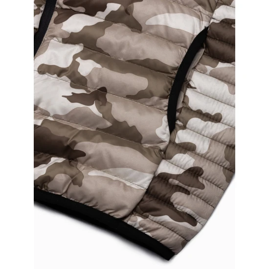 Brūns jaka ar kapuci Kener V6 V53