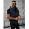 Tumši zila jaka ar kapuci Naron Vestes