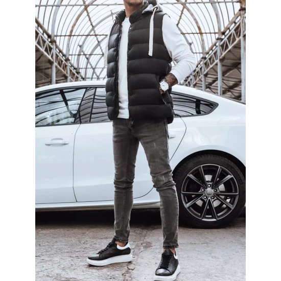 Vīriešu melna veste Doger TX3936z