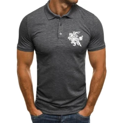 Vīriešu tumši pelēks polo krekls Vytis