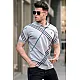 Mens gray polo shirt Zol PK5870 Premium