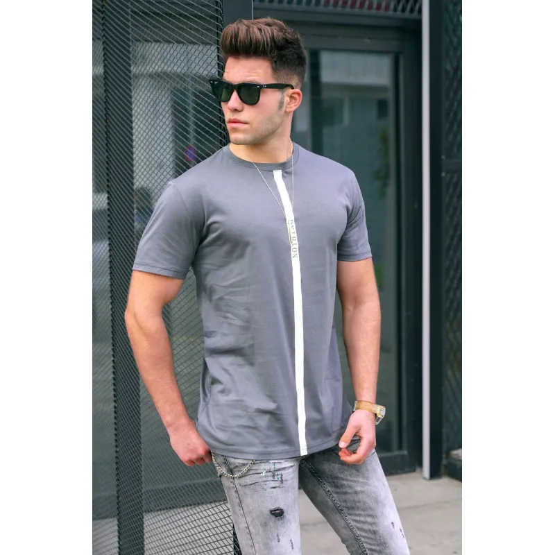 Vīriešu pelēks T-krekls Jorge PK5378 Premium