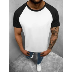 Vīriešu balts un melns Dilan T-krekls