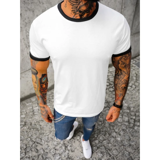 Vīriešu balts T-krekls Manter Vienkrāsains T-krekls