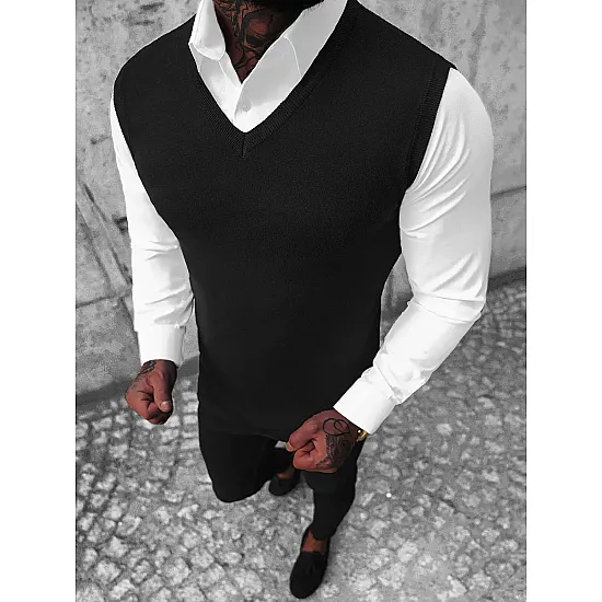 Melna adīta veste Rovol NB/MM6005/4