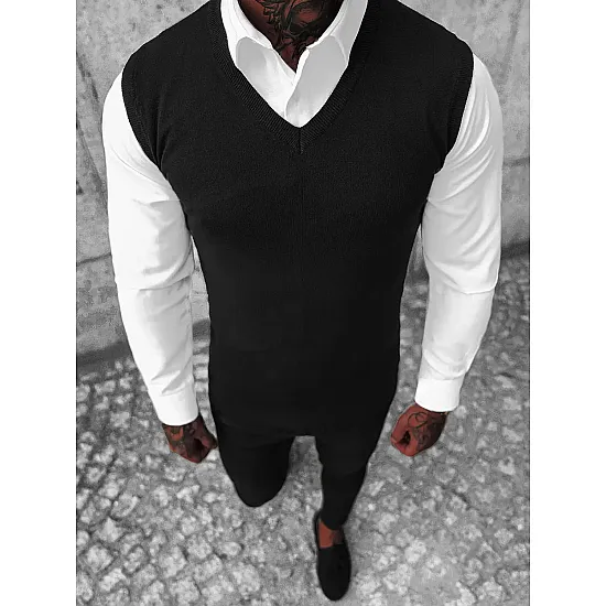 Melna adīta veste Rovol NB/MM6005/4