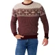 Vīriešu bordo džemperis Sniegs h2532 Premium