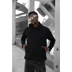 Brūns džemperis ar kapuci Rombas