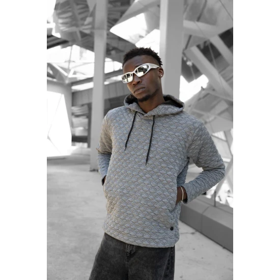 Brūns džemperis ar kapuci Rombas PK3028