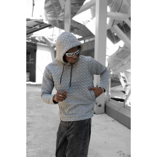 Brūns džemperis ar kapuci Rombas PK3028