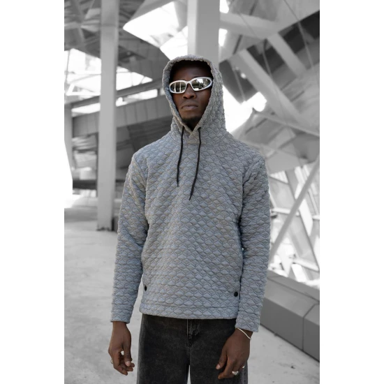 Brūns džemperis ar kapuci Rombas PK3028