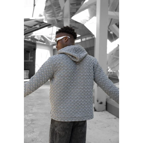 Brūns džemperis ar kapuci Rombas PK3028