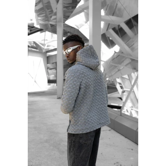 Brūns džemperis ar kapuci Rombas PK3028