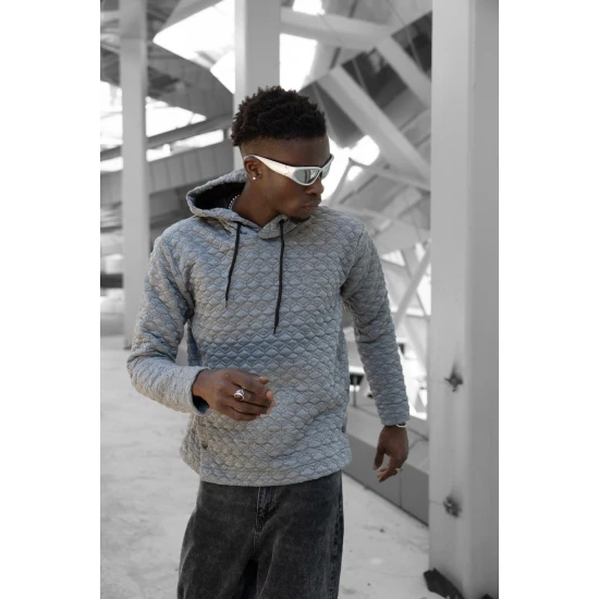 Brūns džemperis ar kapuci Rombas PK3028