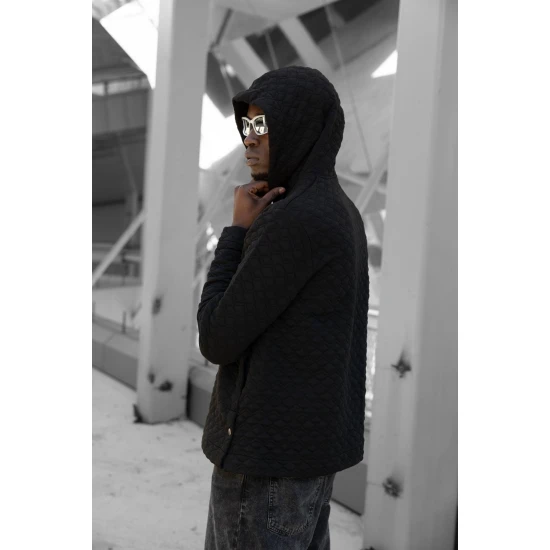 Brūns džemperis ar kapuci Rombas PK3028