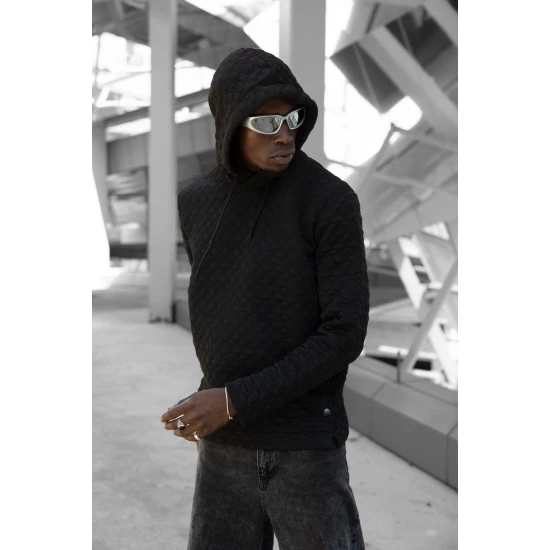 Brūns džemperis ar kapuci Rombas PK3028