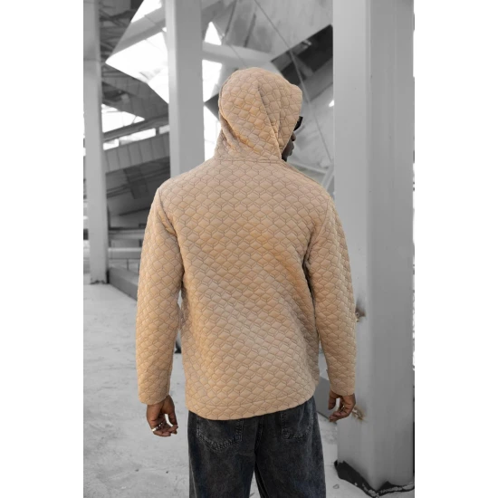 Brūns džemperis ar kapuci Rombas PK3028