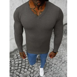 Tumši pelēks vīriešu džemperis Gozil