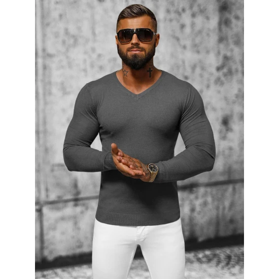 Tumši pelēks vīriešu džemperis Gozil NB/MMB601/3