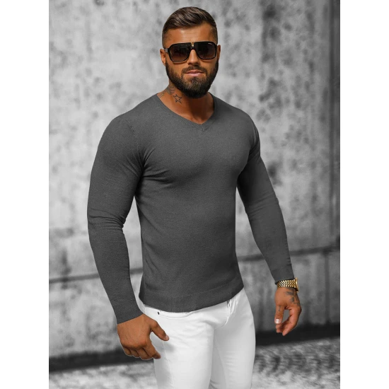 Tumši pelēks vīriešu džemperis Gozil NB/MMB601/3