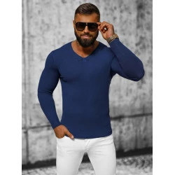 Tumši zils vīriešu džemperis Gozil