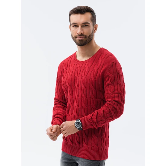 Vīriešu sarkans džemperis Tuver E195