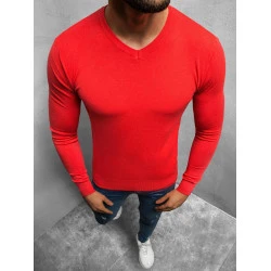 Sarkans vīriešu džemperis Robi