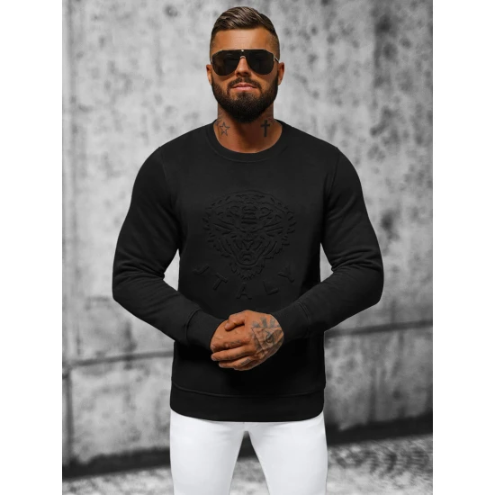 Vīriešu melns džemperis Itālija