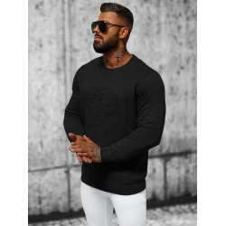 Vīriešu melns džemperis Itālija