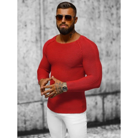Vīriešu sarkans džemperis Terel L/1442Z