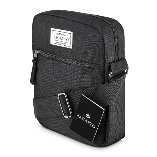 Vīriešu melna rokassomiņa Danny ZG52