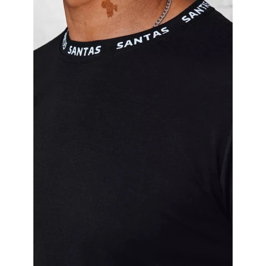 Akcija Melni vīriešu T-krekliņi Santas RX5026