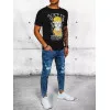 Melns Kiral T-krekls RX5091