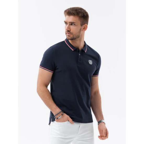 Tumši zils polo krekls Karol V5 S1635