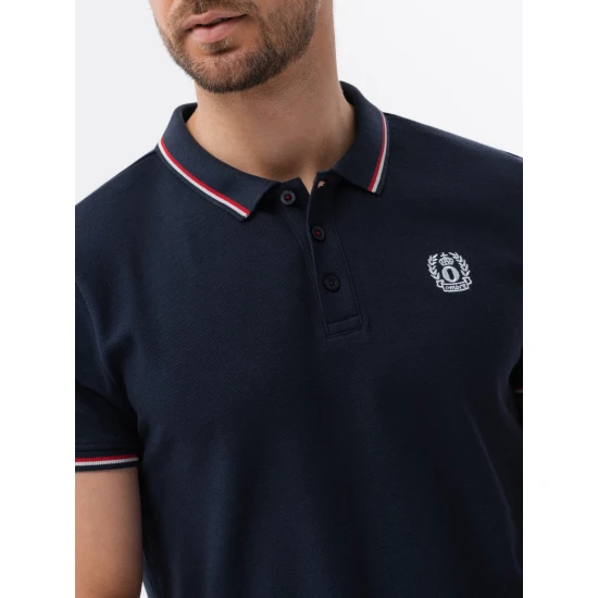 Tumši zils polo krekls Karol V5 S1635