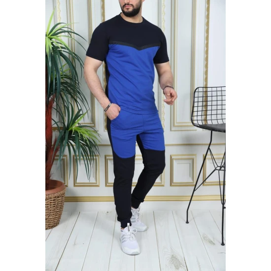 Sporta kostīms melns - zils Karter PK3010 Premium