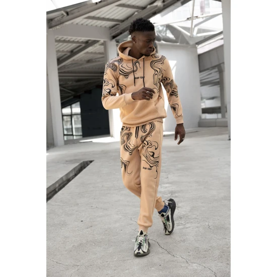 Vīriešu bēšs treniņtērps Road Trip PK3018 Premium