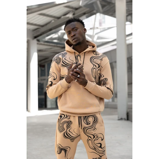 Vīriešu bēšs treniņtērps Road Trip PK3018 Premium