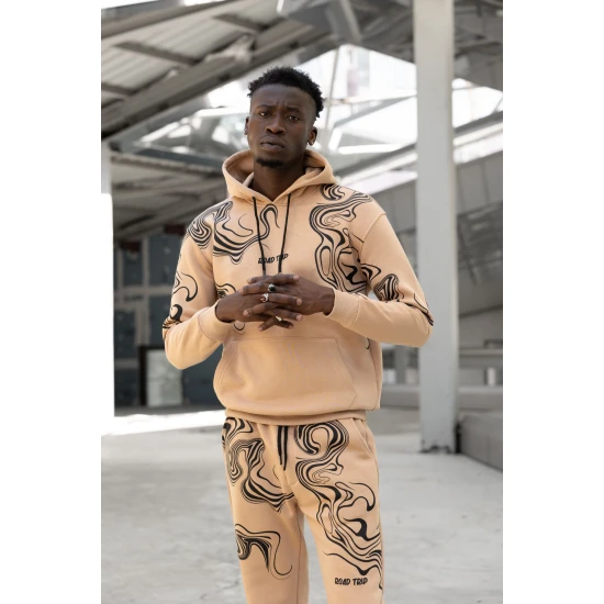 Vīriešu bēšs treniņtērps Road Trip PK3018 Premium