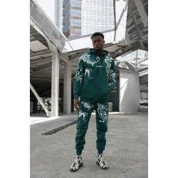 Vīriešu zaļais treniņtērps Road Trip