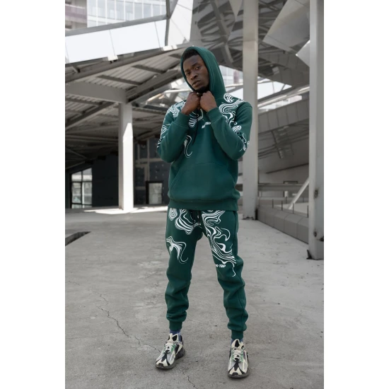 Vīriešu zaļais treniņtērps Road Trip PK3018 Premium