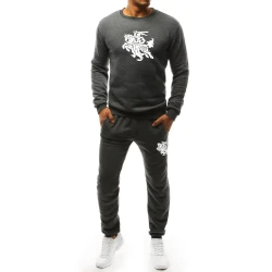 Vīriešu tumši pelēks komplekts 