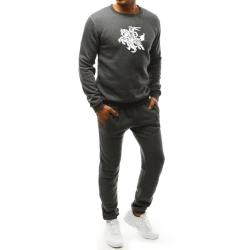 Vīriešu tumši pelēks komplekts 