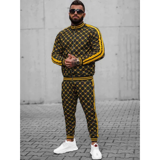 Melns - dzeltens vīriešu komplekts Oran O/12136 Premium