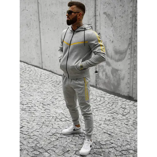Pelēks vīriešu sporta komplekts Ronex JS/C8117