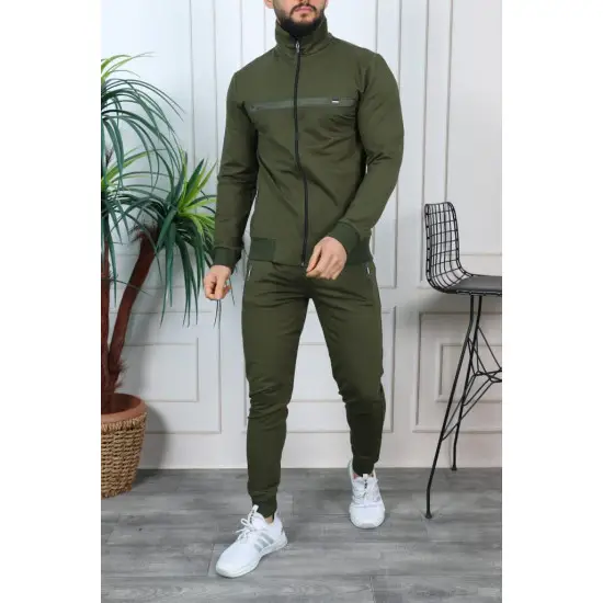 Vīriešu treniņtērps haki krāsā Orest PK3004 Premium
